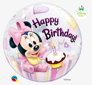 Minnie 1st Birthday Back Bubble New