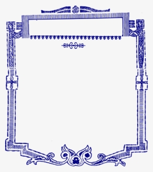 Picture Frames Paper Thumbnail Decorative Arts Blue