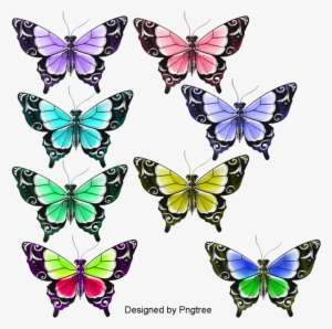 Beautiful Colorful Cartoon Lovely Flat Hand-painted - Psd