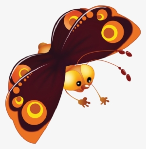 Baby Butterfly Cartoon Cliprt Pictures - Kelebek Iyi Geceler