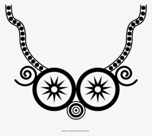 Mangalsutra Coloring Page - Necklace