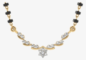 Vachya 14k Diamond Mangalsutra - Diamond Pendan With Mangalsutra Designs