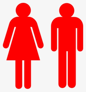 Men Clipart Red - Woman Stick Figure Red