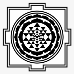 The Plates Are Then Ritually “charged” By Priests Meaning - Sri Yantra Black And White