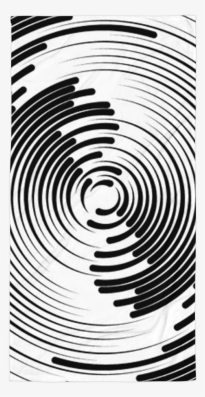 Sublimated Towel - Ripple Of Radiating Line