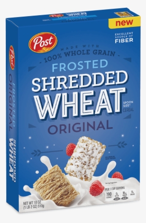 Post Shredded Wheat Frosted Wheat Cereal Box - Shredded Wheat