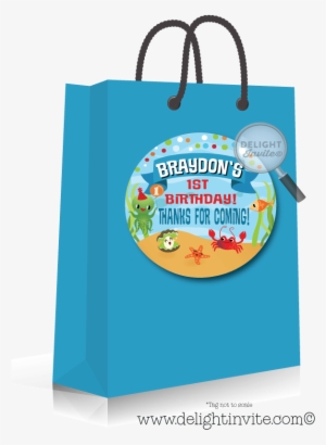 Under The Sea 1st Birthday Favor Tags - Greeting Card