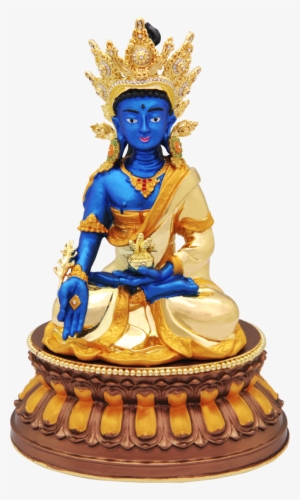 15644 Bejeweled Medicine Buddha Blue Face - Buddha