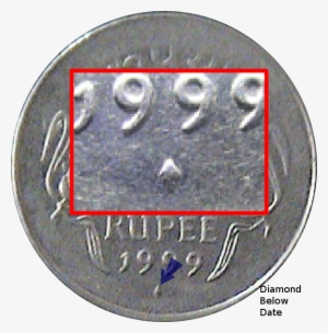 Diamond Below Date - Coin