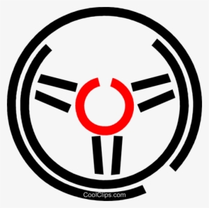 Steering Wheel Royalty Free Vector Clip Art Illustration - Steering Wheel Png Vector