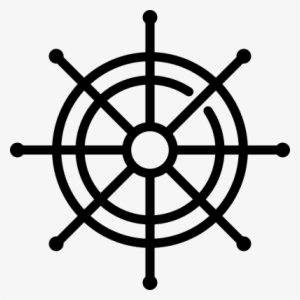 Boat Steering Wheel Vector - Flat Icon London Eye