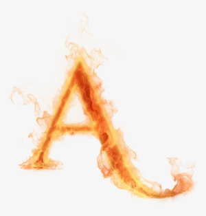 Burning Letter A - Fire Letter A Transparent