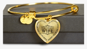 To My Wife Thank You For Luxury Gold Bangle Birthday - Mother's Day Italy