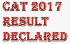 Image Of Cat 2017 Result Declared - Carmine