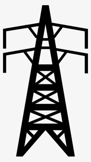 Vector Illustration Of Transmission Towers Carry Electrical - Electric Tower Clipart Png