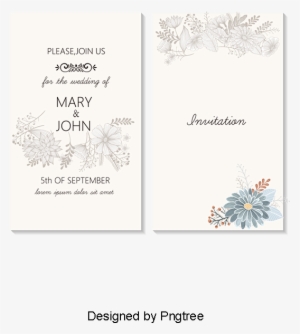 Elegant Plant Flowers Wedding Greeting Card Pictures, - Wedding