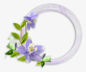 Round Flower Frame Png Download - Happy Birthday Frames For Photoshop