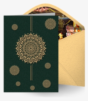 Green Design Wedding Card - Ptm Images Boho Pattern I Framed Painting Print