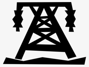 Vector Illustration Of Transmission Tower Carries Electrical - Triangle