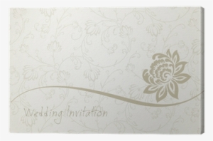 Water Lily , Wedding Card Design, India Canvas Print - Paper