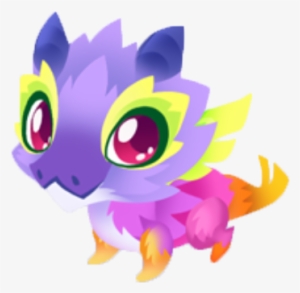 Rainbow Dragon Baby - Game Fantasy Forest Story