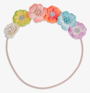 Flower Hair Band Coral - Floral Design