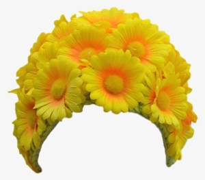 Daisy Marigold Head Crown Hair Band Bloom Flower Border - Sunflower