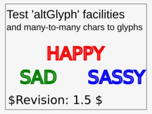 Raster Image Of Text Altglyph 01 B - Happy Food
