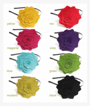 Head Band Big Flower - Rože Za V Lase