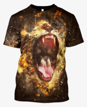 3d Roaring Lion Hoodie