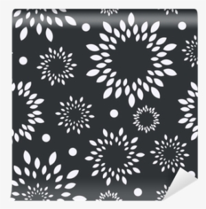 Black And White Floral Background - Monochrome