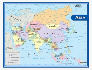 Tcr7652 Asia Map Chart Image - Teacher Created Resources Asia Map Chart