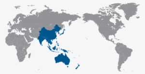 World Map Highlighting Asia Pacific - World Map Highlighting India And Japan