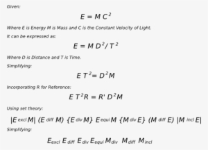 Difference, Division, E = Mc2, Einstein, Energy, Grand - Grand Unified Theory