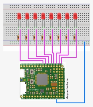 Hack 8leds Montage - Arduino
