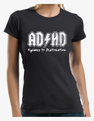 Ladies Black Ad/hd - Test In Production T Shirt