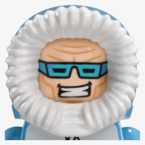 Lego Minifigure Parts Light Flesh Male With Aqua Blue