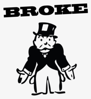 29kib, 500x500, Monopoly Man Broke - Broke Monopoly Man