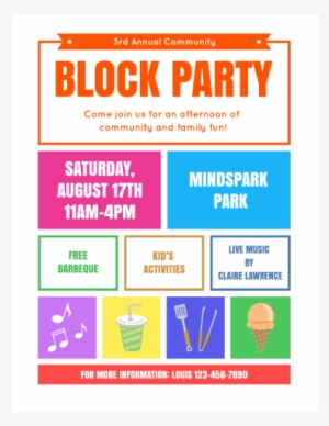 Download This Block Party Flyer Template And Other - Free Psd Flyer Templates Block Party