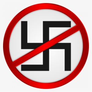 Anti-nazi Sign With A Swastika With A Cross Going Through - Anti Fascist Nazi Posters