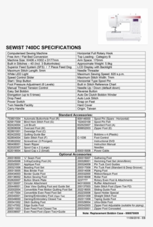 Janome Sewist 740dc Sewing Machine - Janome Sewist 500