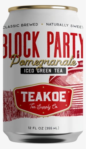 Block Party Pomegranate Rtd - Tea Peach Isolated