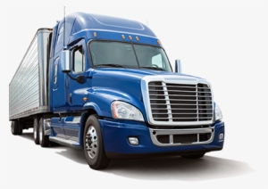 Blue Semi Isolated Vector - Semi Truck White Background