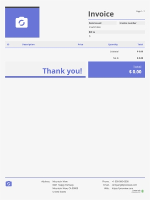 Prexview Invoice - Invoice - Invoice