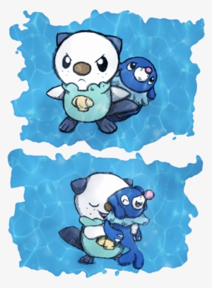 Awww You Go Oshawott Protect Poor Popplio From The - Pokémon