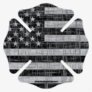 Rough Americana Firefighter Shield Decal - Dinghy