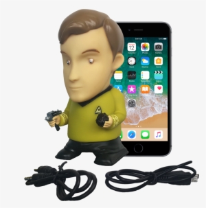 Captain Kirk Bluetooth® Figure Speaker With Sound Effects - Apple Iphone 7 Plus - Silver