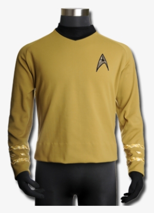 Star Trek Captain Kirk Tunic Replica - Star Trek Captain Kirk Gold Uniform Tunic Top