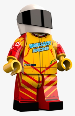 Brick Loot Exclusive Racer Custom Lego® Minifigure - Lego Minifigure