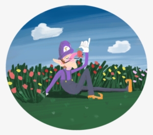 How Do You Spend Your Time Between Games, Waluigi - Illustration